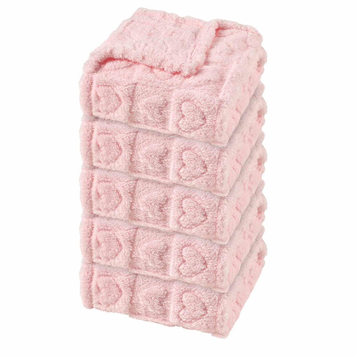 5 Pcs Baby Blanket Heart Checkered Ultra Soft Gift-Ready Plush for Newborns, Nursery & Stroller 30"x40" Beige Gray Blue Purple Light Pink