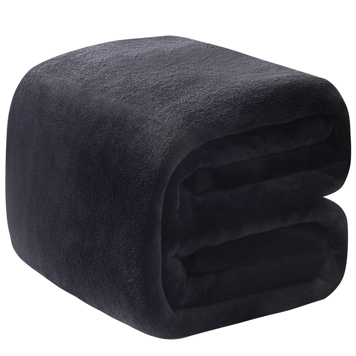Fleece Blanket Queen Size for All Season 350GSM - Premium Lightweight Anti-Static Throw for Queen/Full Size Bed Extra Soft Brush Fabric Warm Sofa Thermal Blanket 90" x 90"(Dark Gray Queen)