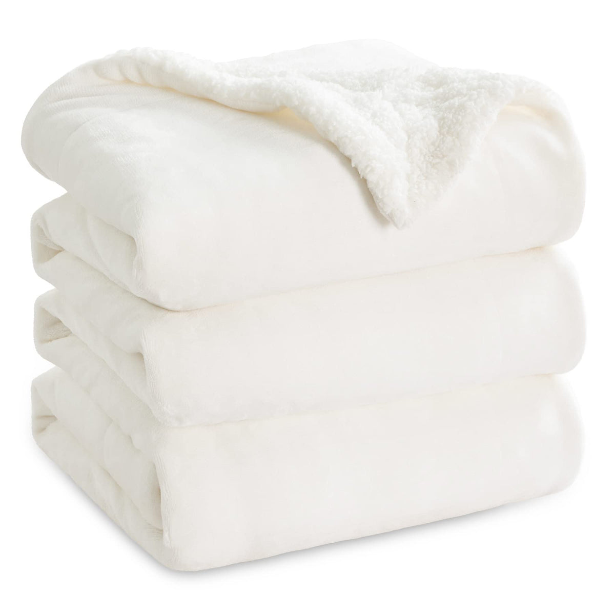 Bedsure GentleSoft Sherpa Fleece Throw Blanket for Couch, Non-Heated, Thick & Warm Cozy Comfort Blanket for Winter Fall, Soft Fuzzy Plush Throw Gifts for Women and Men, Grey, 50x60 Inches
