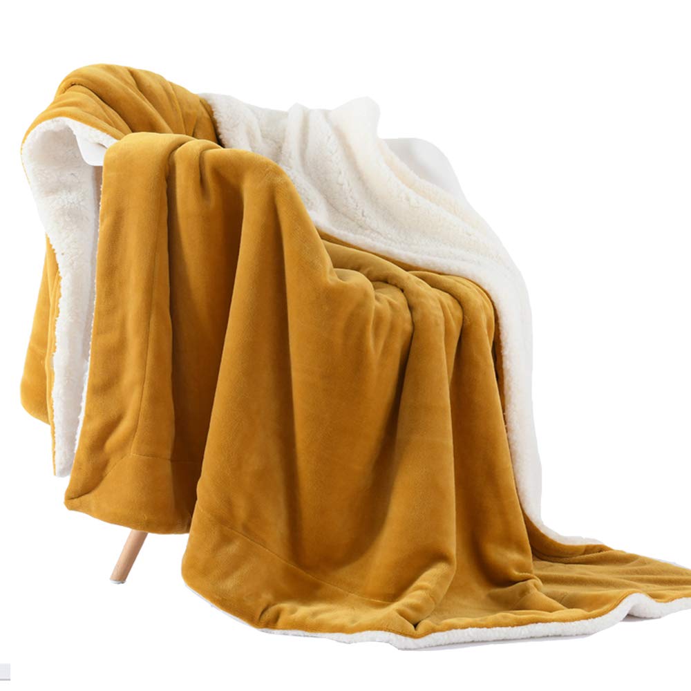 NANPIPER Warm Sherpa Blanket Queen Size for Bed, Soft Fleece for Winter, Fuzzy Plush Throw Gift for Women, Lavender 90x90 Inches