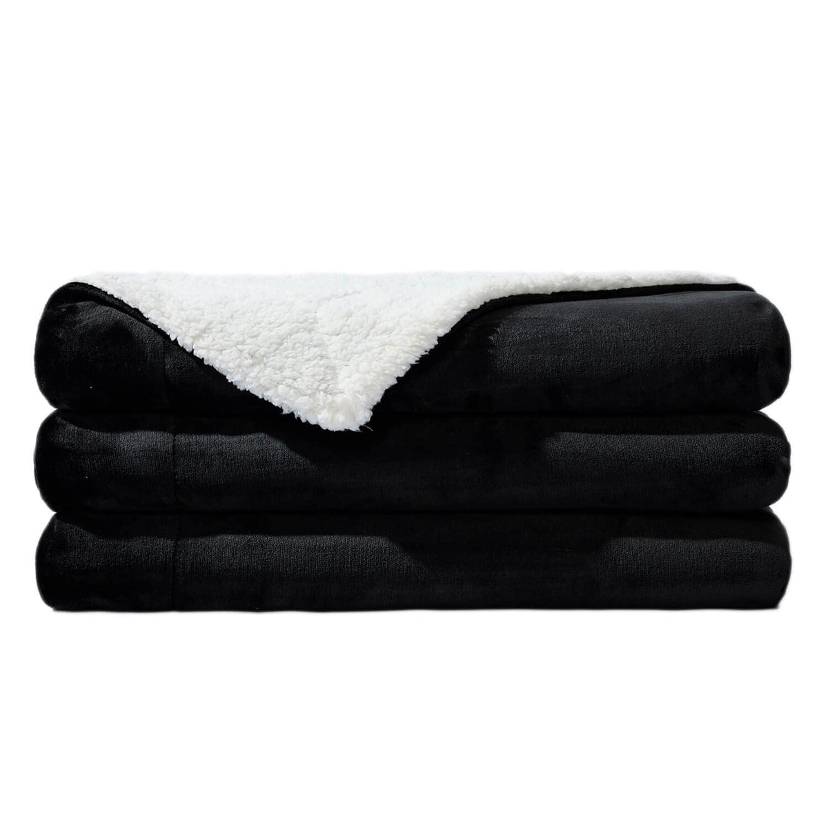 NANPIPER Warm Sherpa Blanket Queen Size for Bed, Soft Fleece for Winter, Fuzzy Plush Throw Gift for Women, Lavender 90x90 Inches
