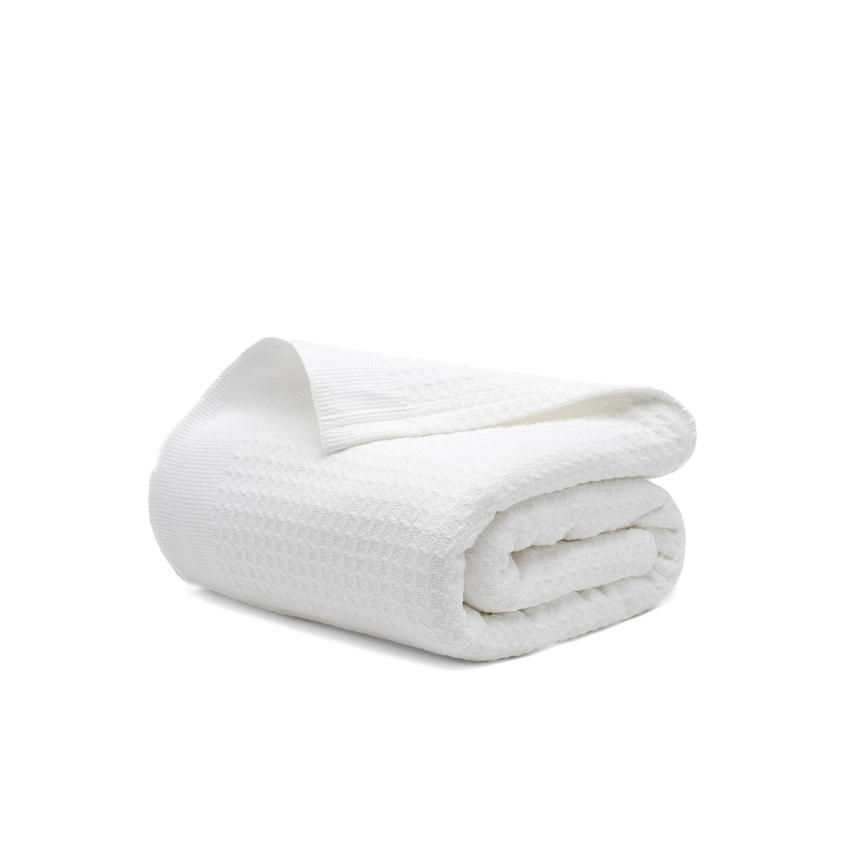Salt Earth 106" x 92", King 100% Cotton Waffle Weave Blanket for Bed (Navy)