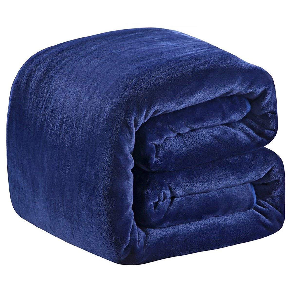 Fleece Blanket Queen Size for All Season 350GSM - Premium Lightweight Anti-Static Throw for Queen/Full Size Bed Extra Soft Brush Fabric Warm Sofa Thermal Blanket 90" x 90"(Dark Gray Queen)