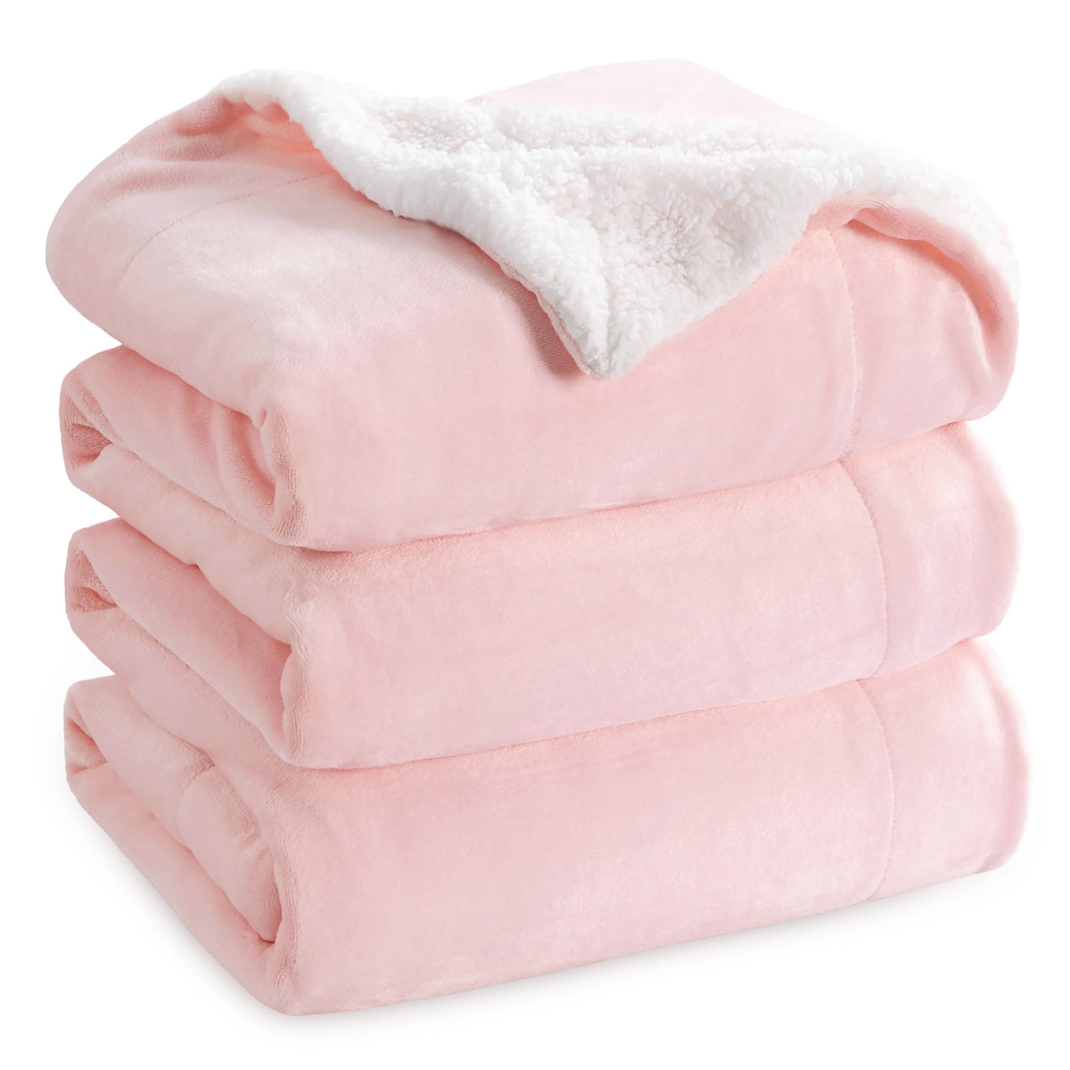 Bedsure GentleSoft Sherpa Fleece Throw Blanket for Couch, Non-Heated, Thick & Warm Cozy Comfort Blanket for Winter Fall, Soft Fuzzy Plush Throw Gifts for Women and Men, Grey, 50x60 Inches