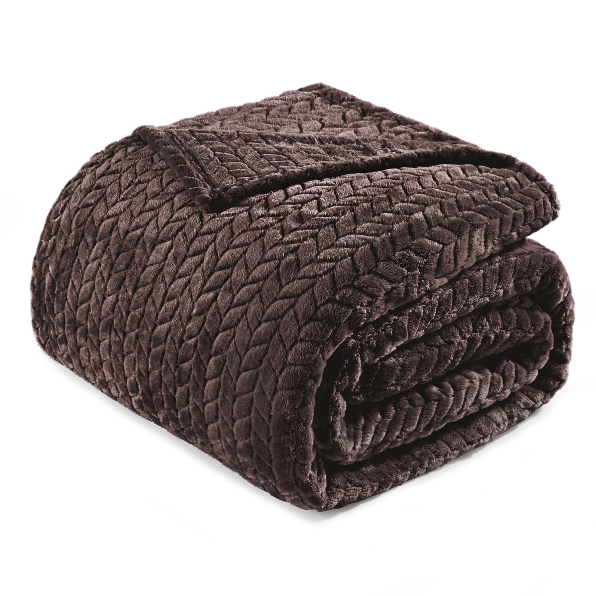 Exclusivo Mezcla Fleece Pink Throw Blanket for Couch Sofa Bed, 50”x70”