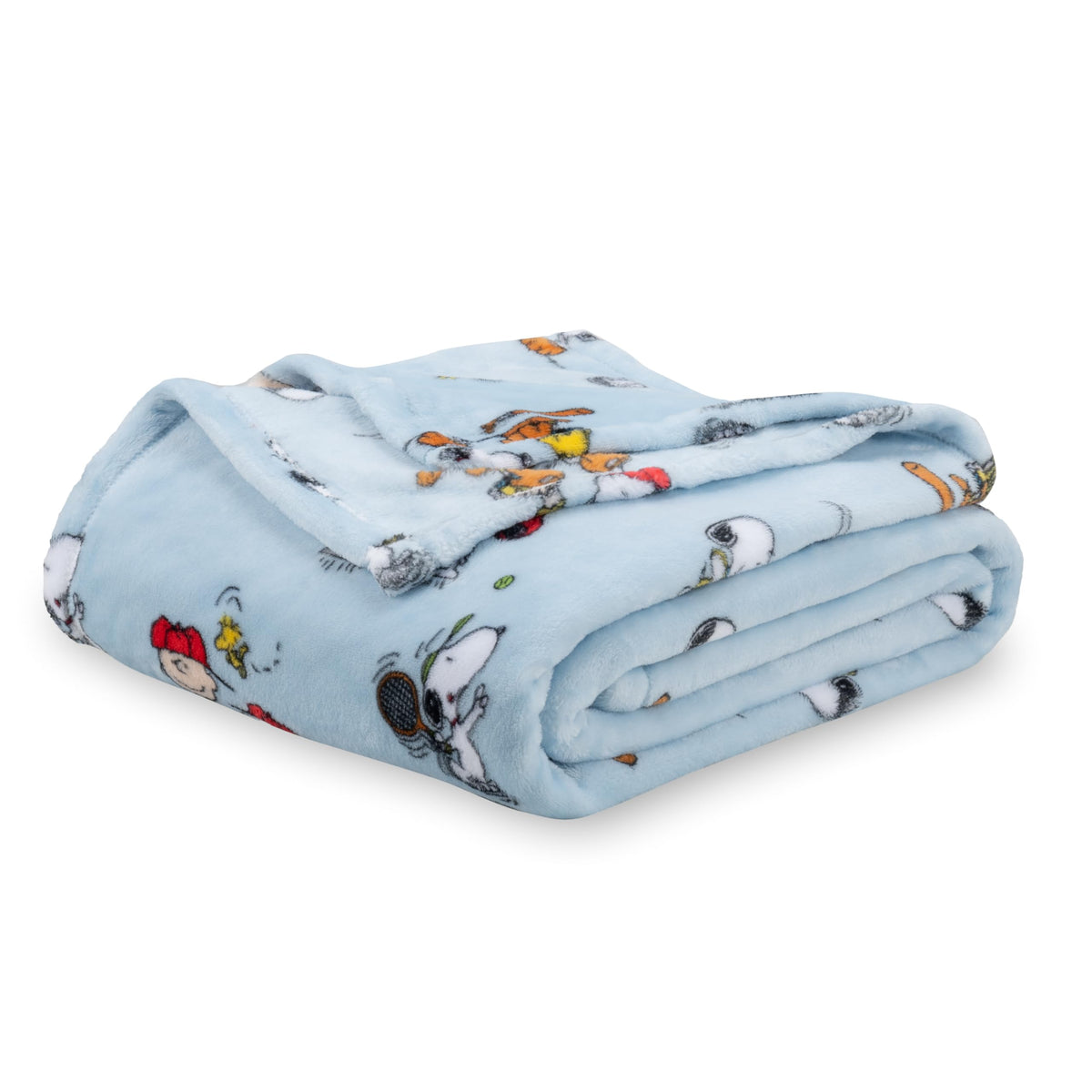 Berkshire Blanket Peanuts® VelvetLoft® Cute Character Snoopy Plush Throw Blanket,Peanuts Poses and Paws Grey,Throw 55 in x 70 in (Official Peanuts® Product)