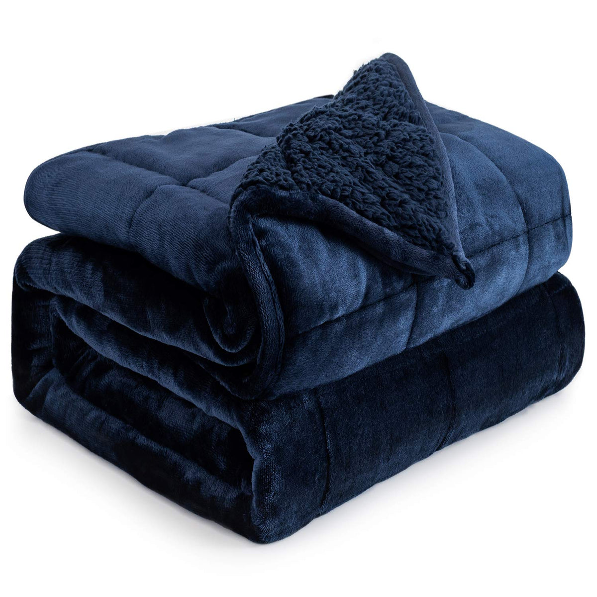 Cottonblue Pink Weighted Blanket Queen Size 15lbs for Adults 60x80in Soft