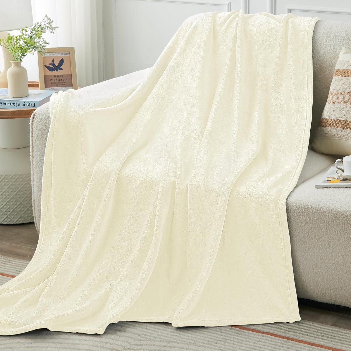 KMUSET Fleece Blanket Throw Size Dark Grey Lightweight Super Soft Cozy Fuzzy Bed Blankets Microfiber Factory Shop