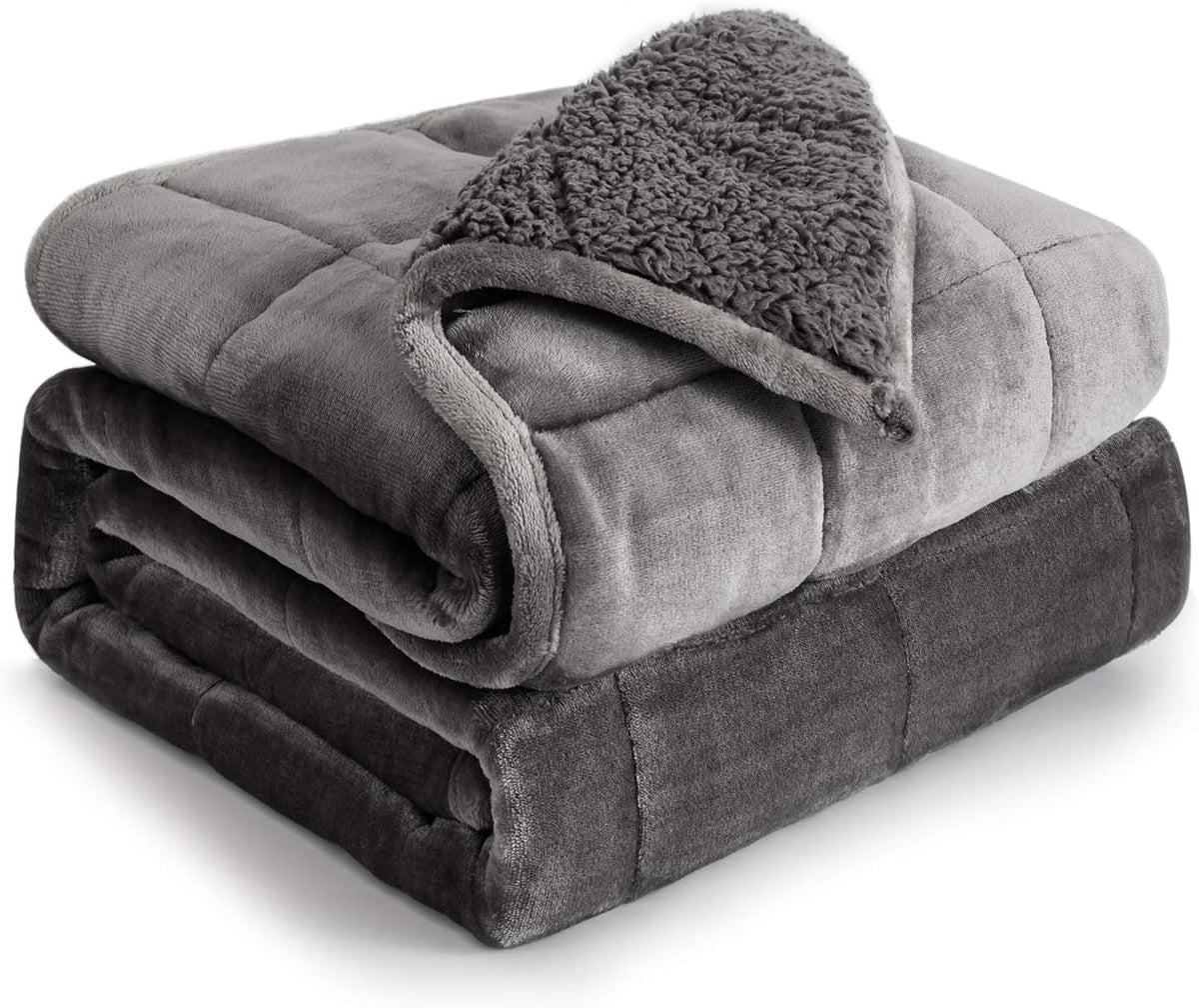 Cottonblue Pink Weighted Blanket Queen Size 15lbs for Adults 60x80in Soft
