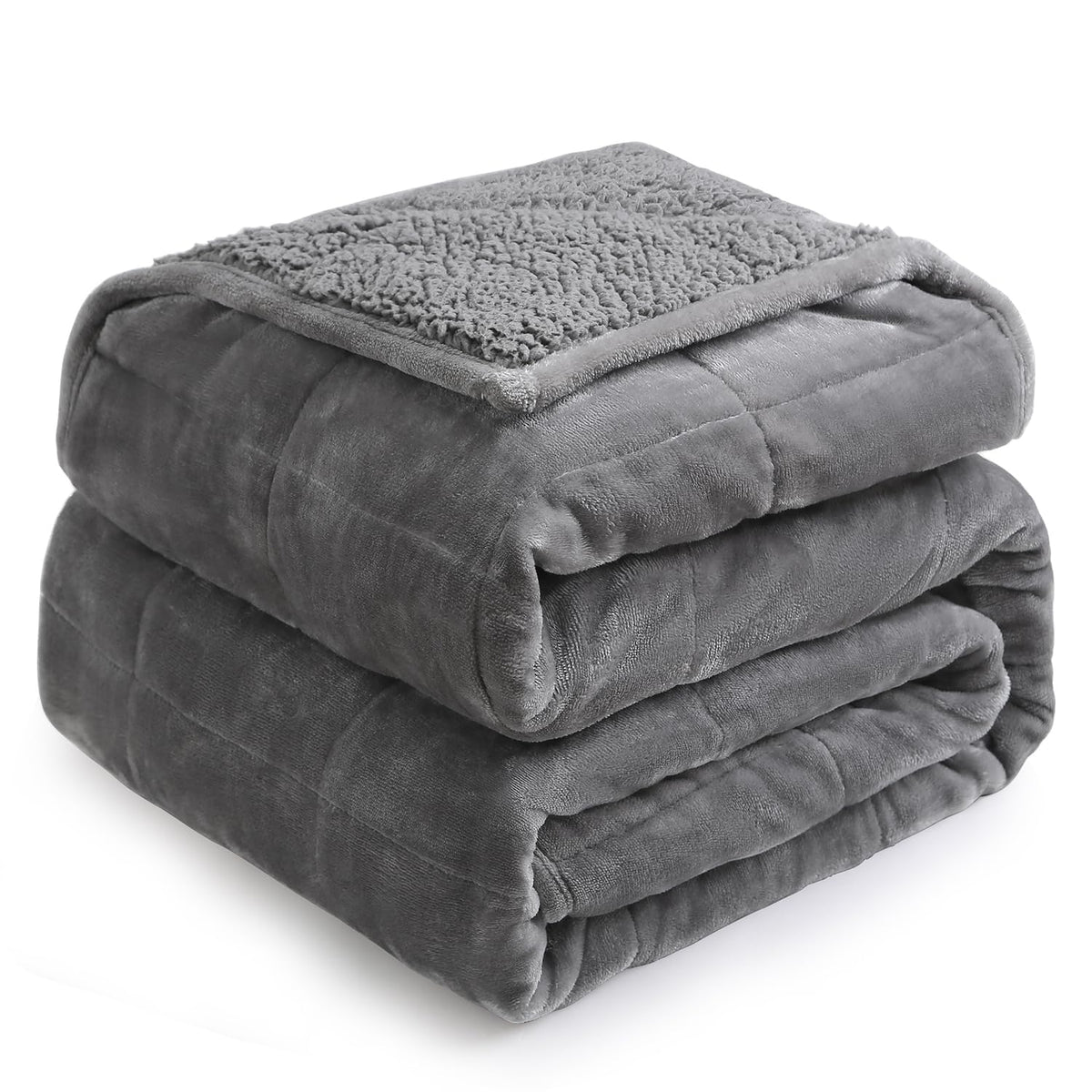 Cottonblue Pink Weighted Blanket Queen Size 15lbs for Adults 60x80in Soft