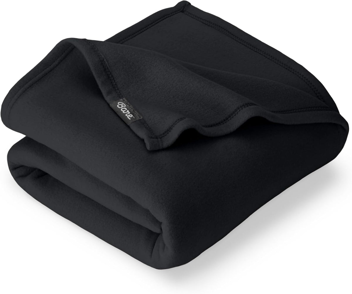Bare Home Polar Fleece Blanket (Twin/Twin XL, Black)