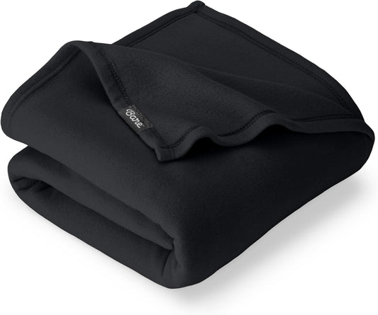 Bare Home Polar Fleece Blanket (Twin/Twin XL, Black)