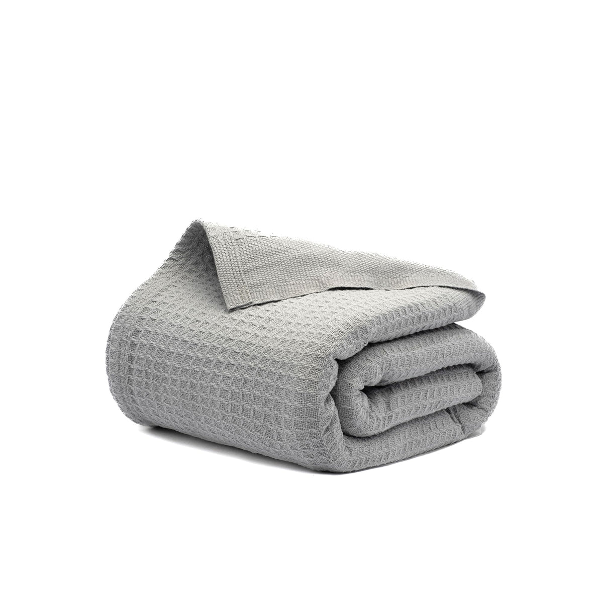 Salt Earth 106" x 92", King 100% Cotton Waffle Weave Blanket for Bed (Navy)