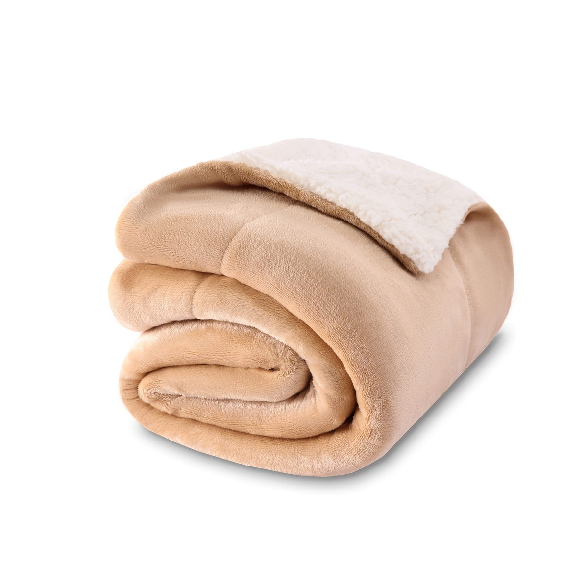 NANPIPER Warm Sherpa Blanket Queen Size for Bed, Soft Fleece for Winter, Fuzzy Plush Throw Gift for Women, Lavender 90x90 Inches