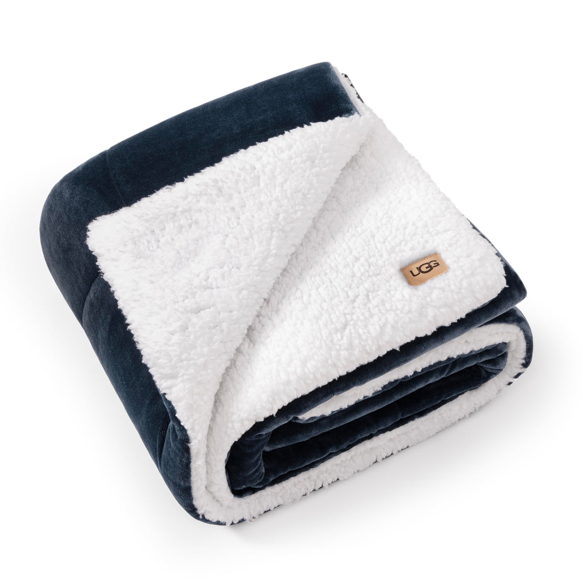 UGG Nita Throw Blanket for Couch, Plush Luxury Fleece, 50" x 70", White