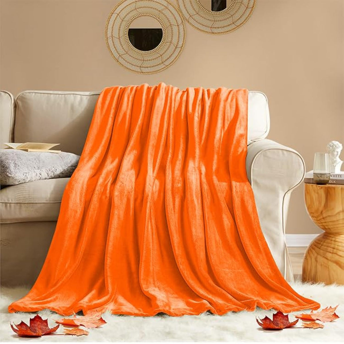 KMUSET Fleece Blanket Throw Size Dark Grey Lightweight Super Soft Cozy Fuzzy Bed Blankets Microfiber Factory Shop