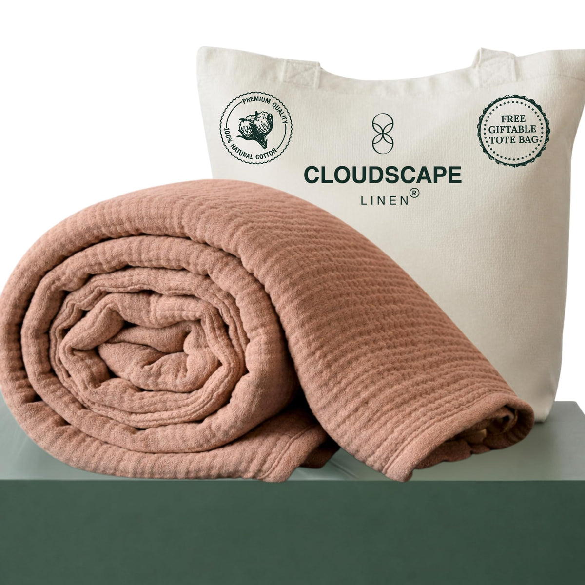 CLOUDSCAPE 4 Layer Muslin Blanket for Adults, 100% Cotton Blanket King Size, 92" x108'' Fits Up to Cal King, Ultra Soft Lightweight Bedding, Breathable Gauze Cotton Summer Blankets - Ensign Blue