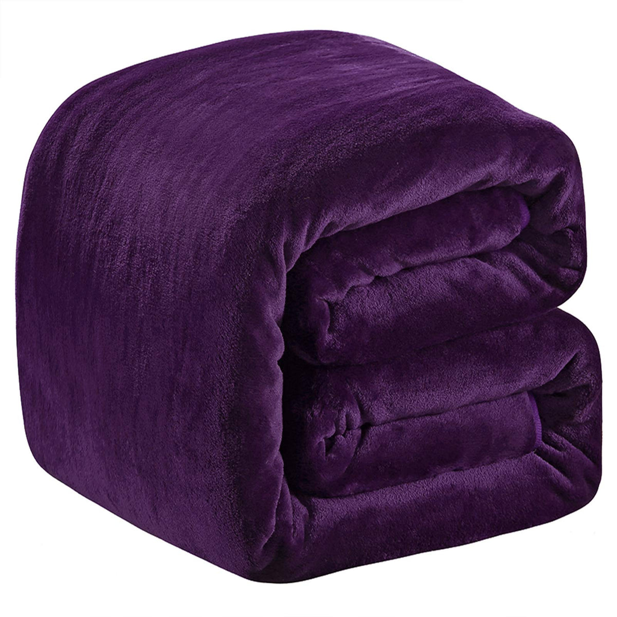 Fleece Blanket Queen Size for All Season 350GSM - Premium Lightweight Anti-Static Throw for Queen/Full Size Bed Extra Soft Brush Fabric Warm Sofa Thermal Blanket 90" x 90"(Dark Gray Queen)