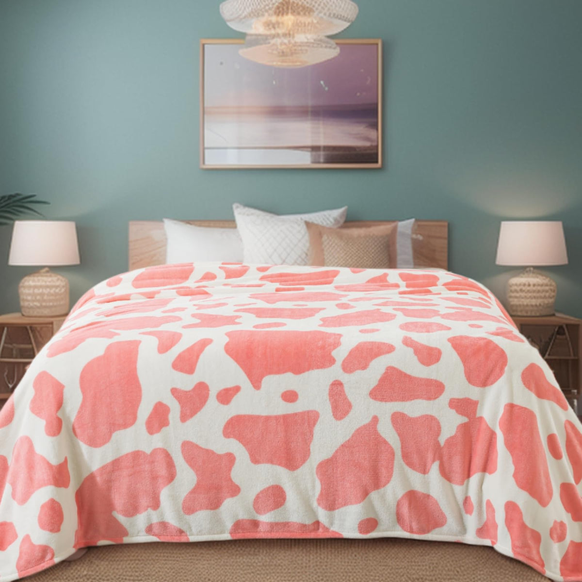 Fleece Blanket Queen Size for All Season 350GSM - Premium Lightweight Anti-Static Throw for Queen/Full Size Bed Extra Soft Brush Fabric Warm Sofa Thermal Blanket 90" x 90"(Dark Gray Queen)