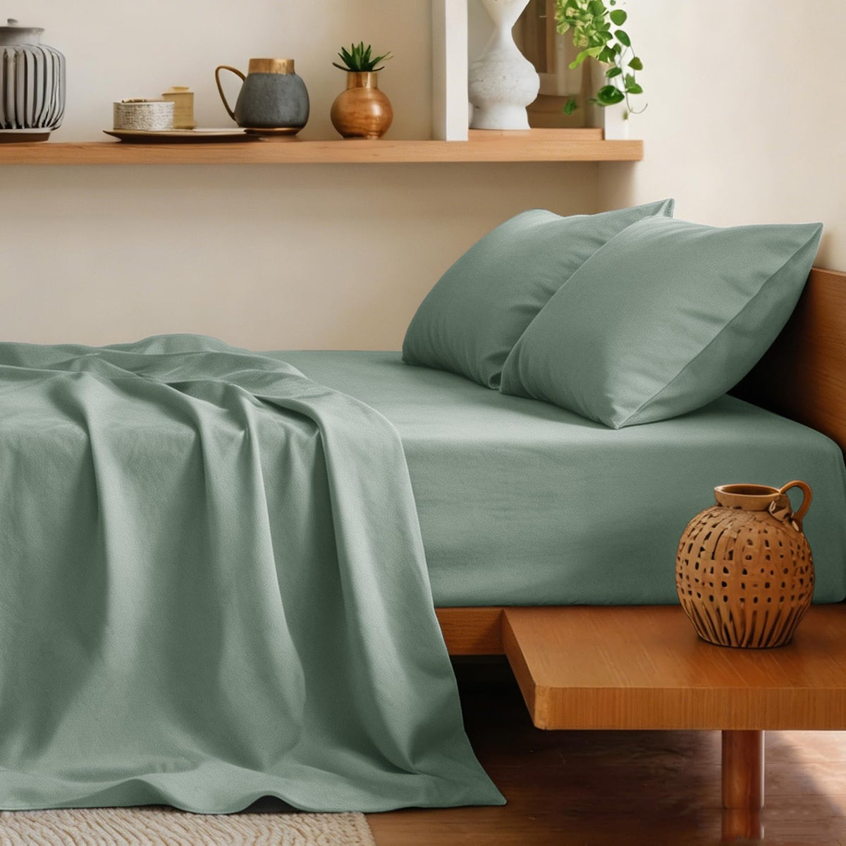 SONORO KATE 100% Egyptian Cotton Sheets King Size,600 Thread Count