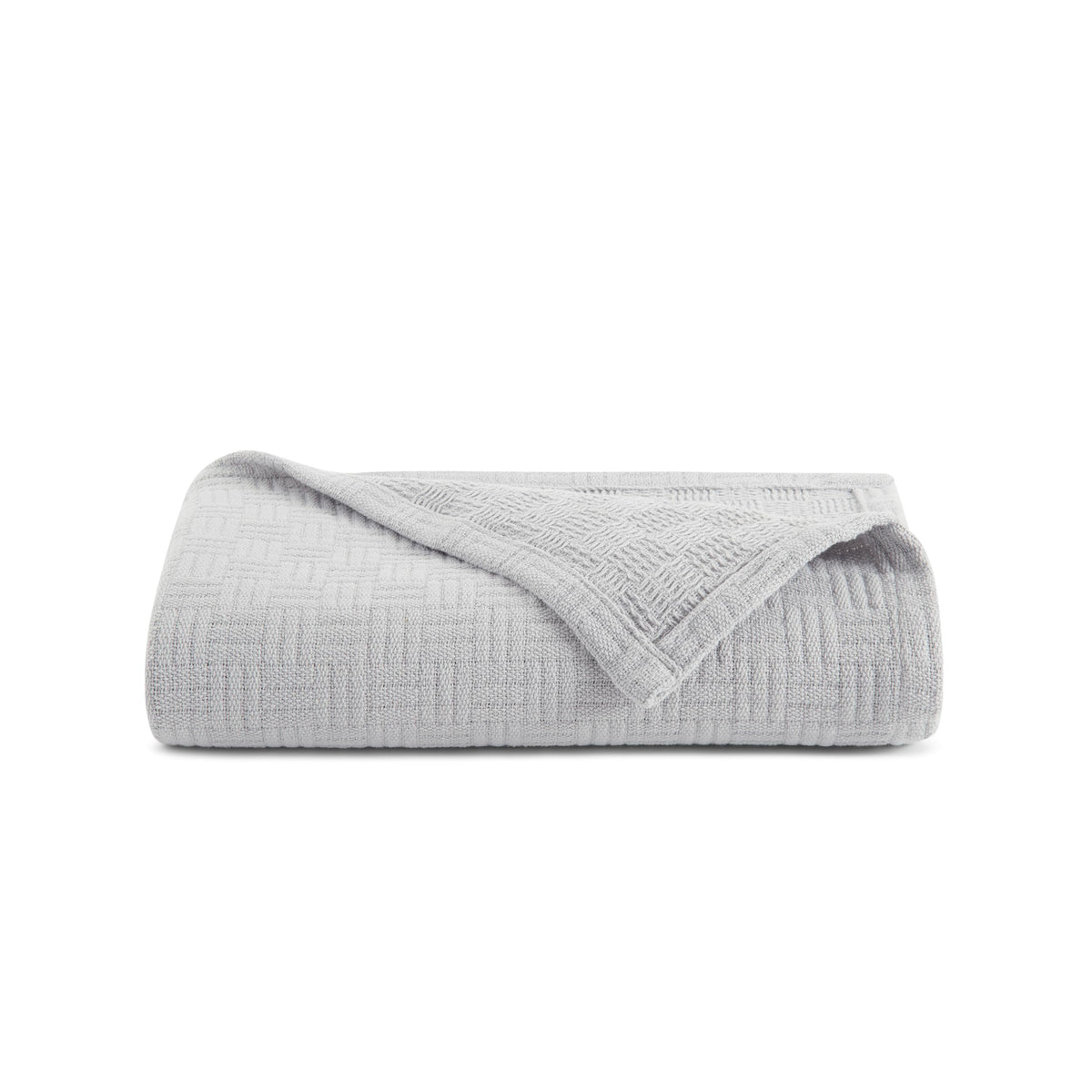 Arkwright Basket Weave Twin Blanket - 100% Ringspun Cotton All Season Blankets, Luxury Hotel Quality, Soft on Skin, Breathable, 300 GSM for Bed, Sofa, and Chair, 68 X 90 in, Beige