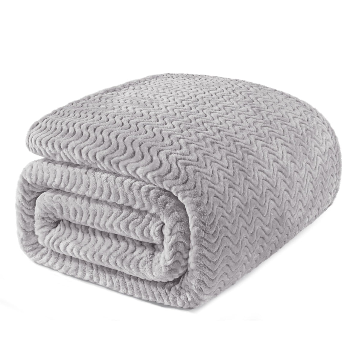 Exclusivo Mezcla Large Fleece Throw Blanket for Couch, Sofa, Celadon