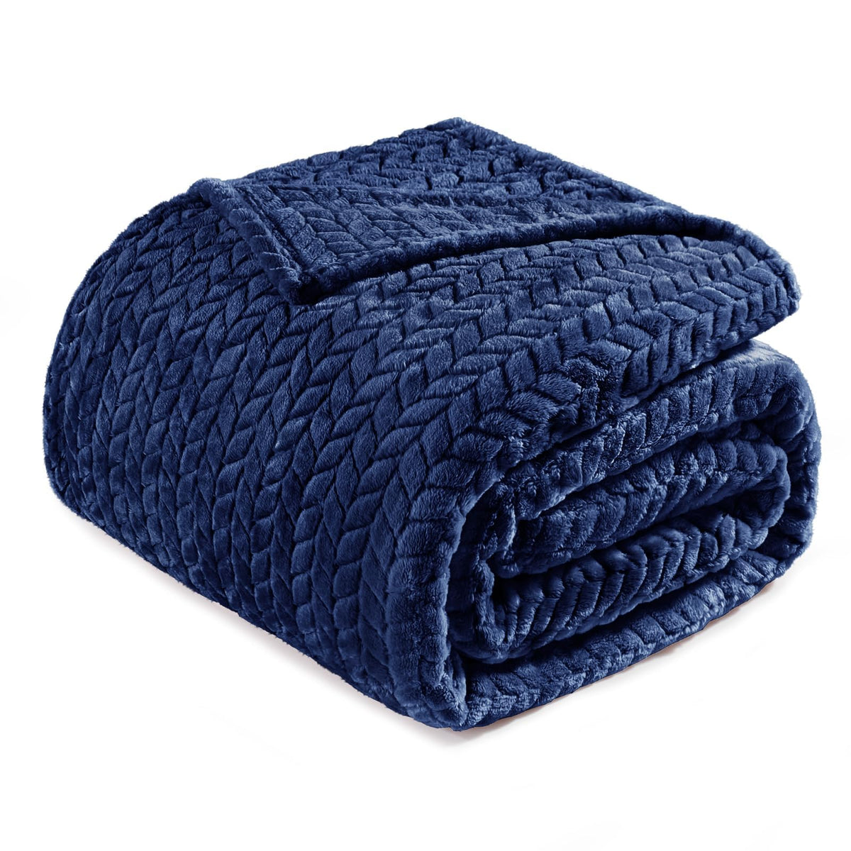 Exclusivo Mezcla Fleece Pink Throw Blanket for Couch Sofa Bed, 50”x70”