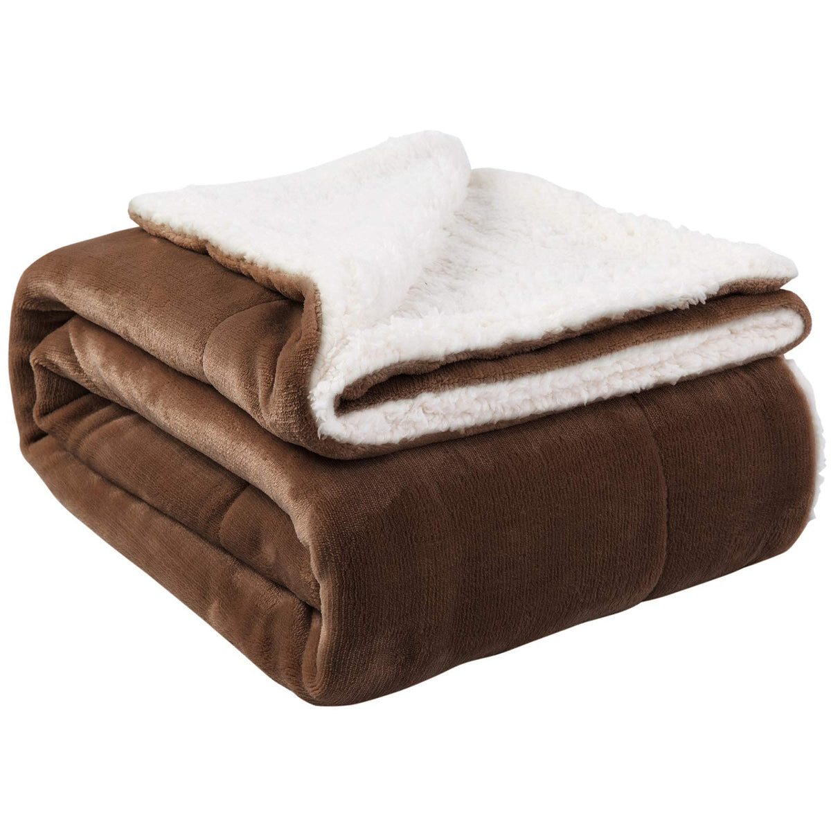 NANPIPER Warm Sherpa Blanket Queen Size for Bed, Soft Fleece for Winter, Fuzzy Plush Throw Gift for Women, Lavender 90x90 Inches