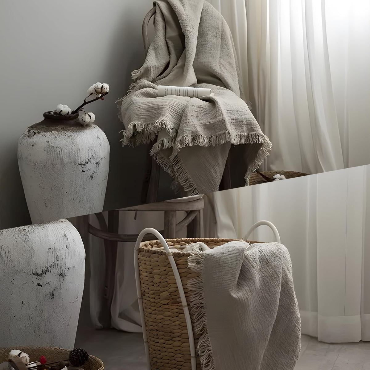 100% Pure Linen Blanket,100% Natural Flax Linen Throw Blanket, 79" L 100% French Flax Fabric,Soft,Breathable and Skin-Friendly Bed Blanket