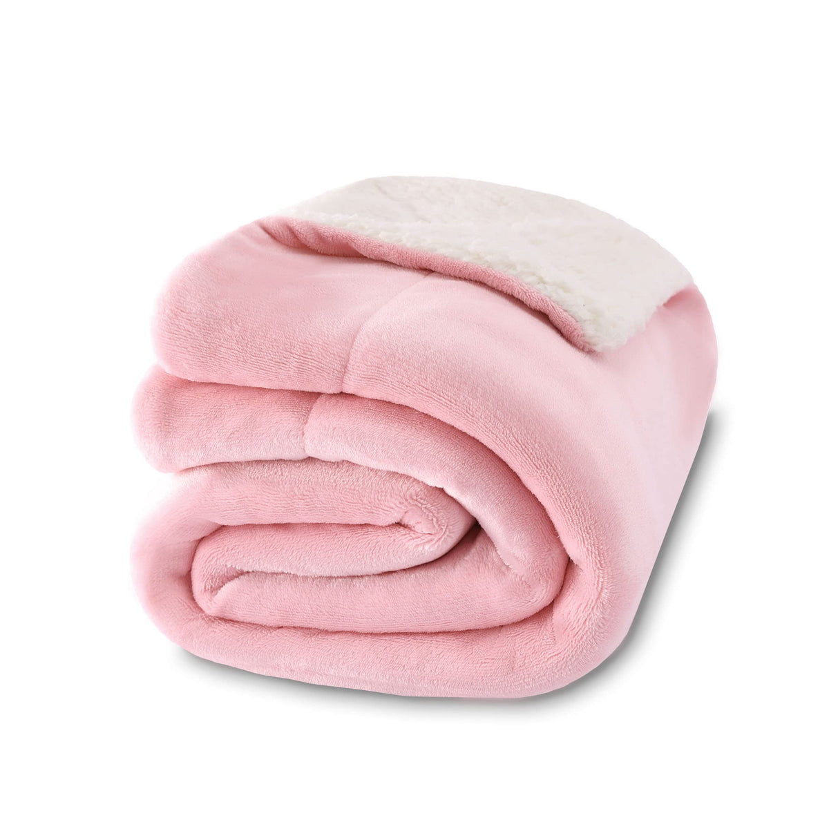 NANPIPER Warm Sherpa Blanket Queen Size for Bed, Soft Fleece for Winter, Fuzzy Plush Throw Gift for Women, Lavender 90x90 Inches
