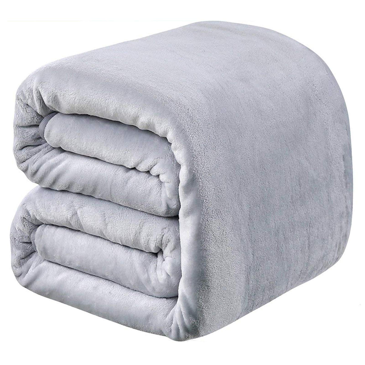Fleece Blanket Queen Size for All Season 350GSM - Premium Lightweight Anti-Static Throw for Queen/Full Size Bed Extra Soft Brush Fabric Warm Sofa Thermal Blanket 90" x 90"(Dark Gray Queen)