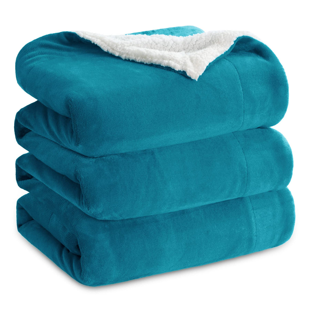 Bedsure GentleSoft Sherpa Fleece Throw Blanket for Couch, Non-Heated, Thick & Warm Cozy Comfort Blanket for Winter Fall, Soft Fuzzy Plush Throw Gifts for Women and Men, Grey, 50x60 Inches