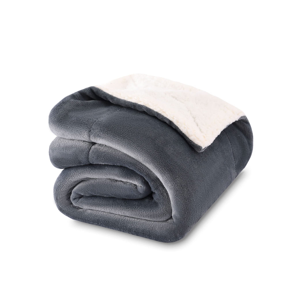 NANPIPER Warm Sherpa Blanket Queen Size for Bed, Soft Fleece for Winter, Fuzzy Plush Throw Gift for Women, Lavender 90x90 Inches