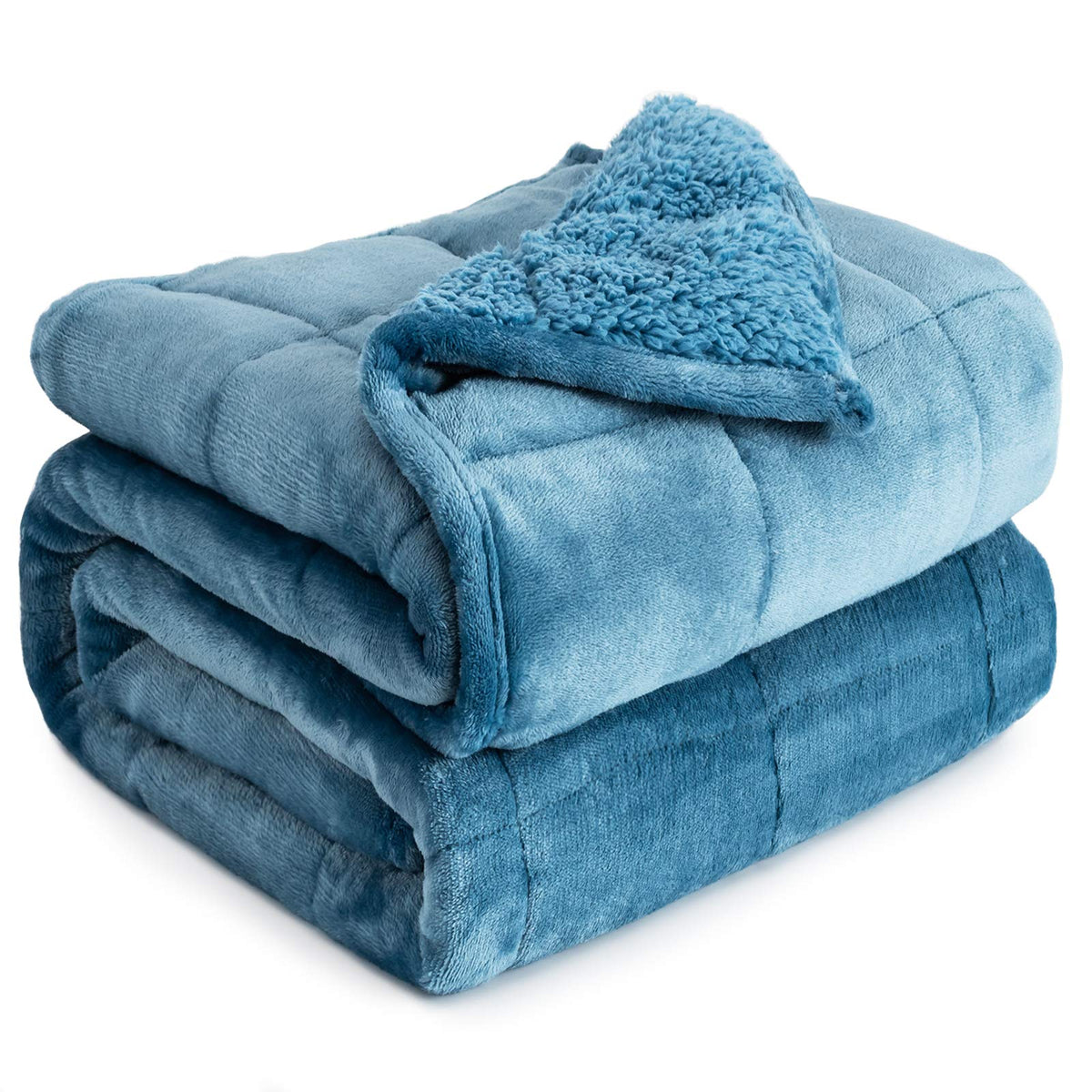 Cottonblue Pink Weighted Blanket Queen Size 15lbs for Adults 60x80in Soft