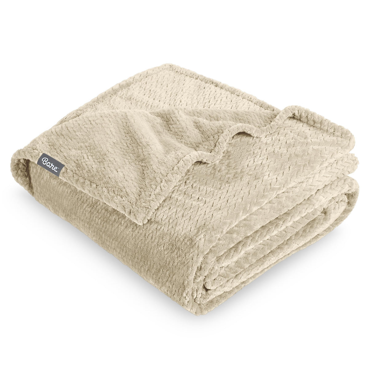 Bare Home Fleece Blanket Luxury Microplush (Full/Queen, Grey)