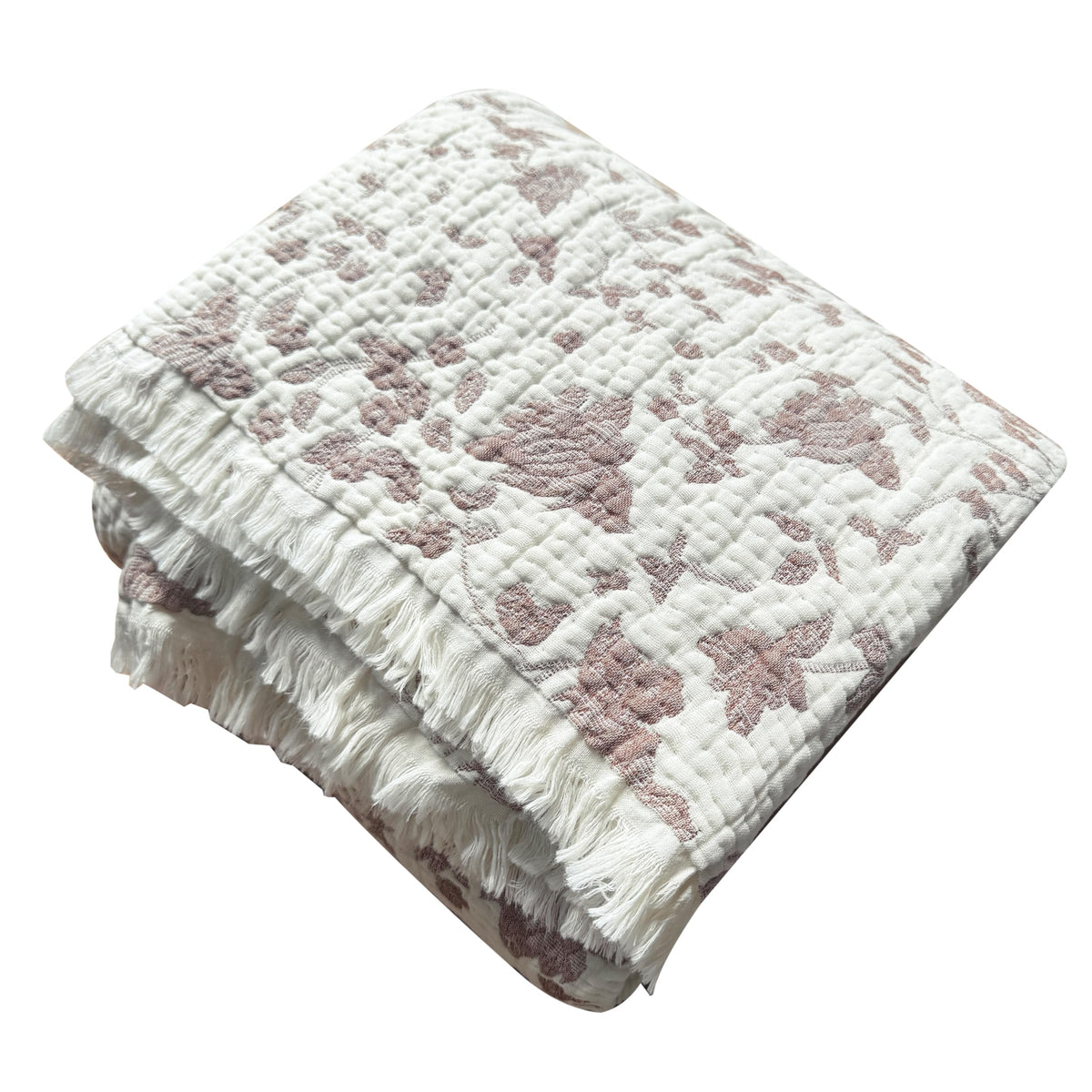 SANACYNA Cotton Muslin Throw Blanket for Adults 6-Layer Gauze Checkerboard