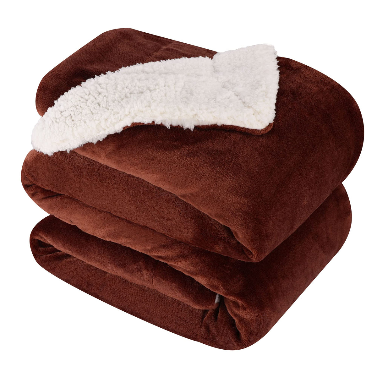 NANPIPER Warm Sherpa Blanket Queen Size for Bed, Soft Fleece for Winter, Fuzzy Plush Throw Gift for Women, Lavender 90x90 Inches