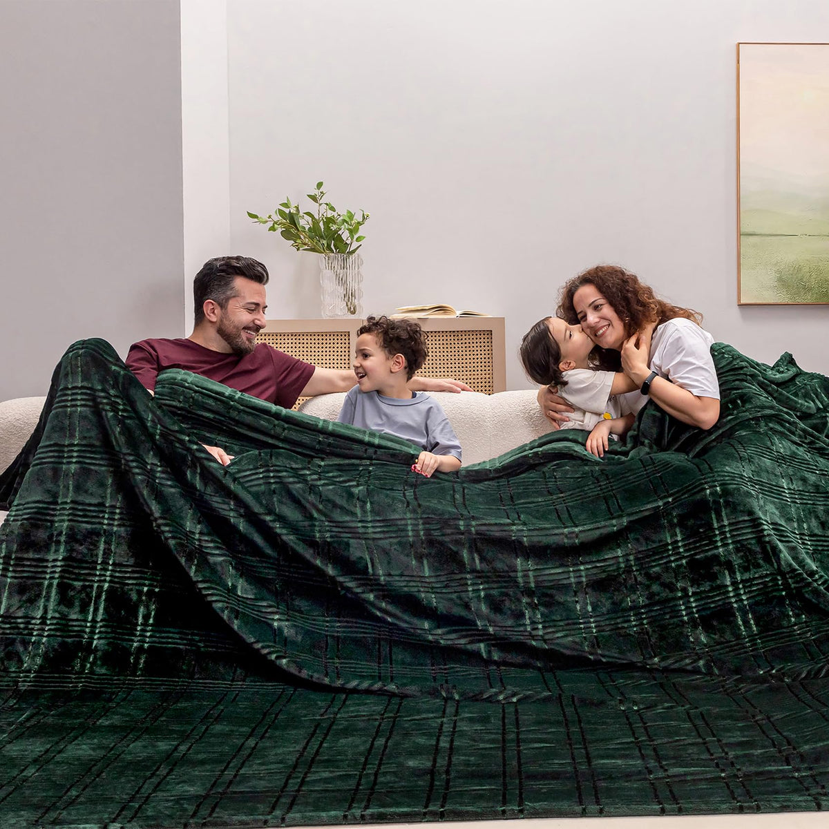 COOVA Oversized King Fleece Blanket 120x120 inches, Soft Cozy Warm Giant Extra Large 10'x10' Blanket for Bed, Sofa, Couch,Travel, Camping, California Huge Flannel Big Throw Blanket, Dark Grey