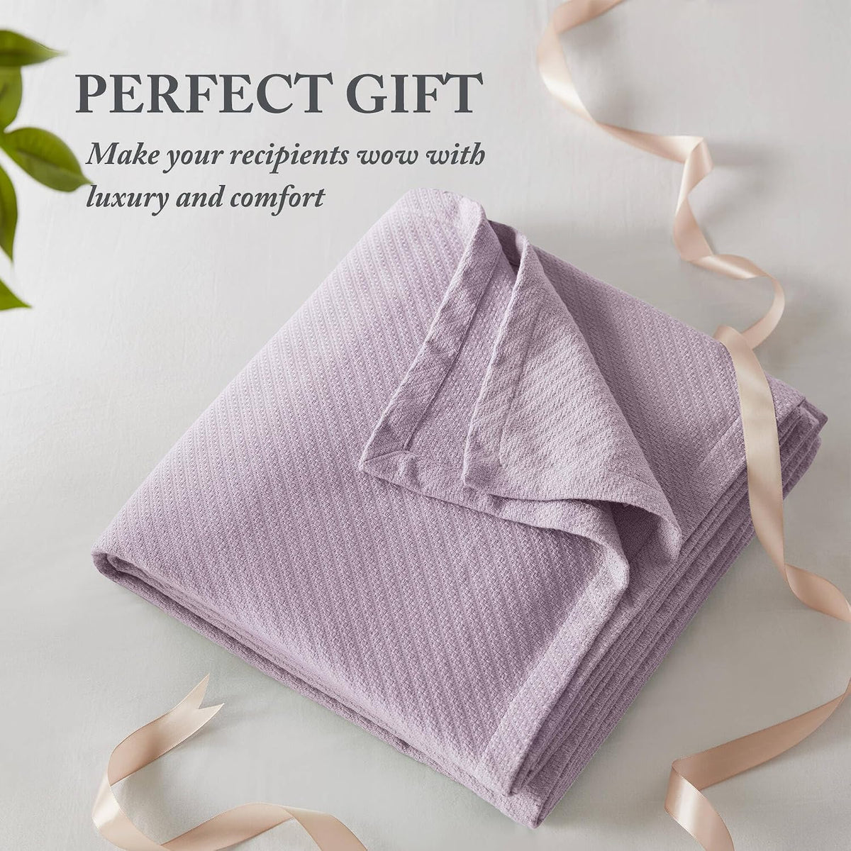 Madison Park Liquid Cotton Blanket All Season for Summer, King, Lilac