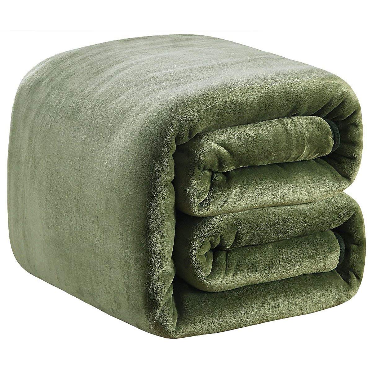 Fleece Blanket Queen Size for All Season 350GSM - Premium Lightweight Anti-Static Throw for Queen/Full Size Bed Extra Soft Brush Fabric Warm Sofa Thermal Blanket 90" x 90"(Dark Gray Queen)