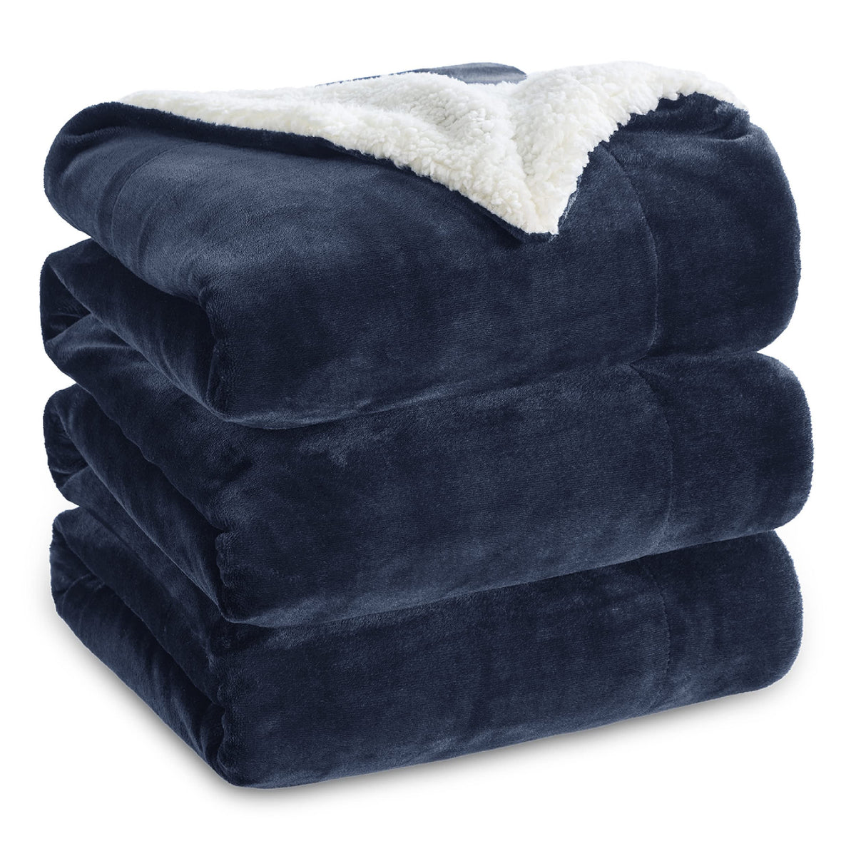 Bedsure GentleSoft Sherpa Fleece Throw Blanket for Couch, Non-Heated, Thick & Warm Cozy Comfort Blanket for Winter Fall, Soft Fuzzy Plush Throw Gifts for Women and Men, Grey, 50x60 Inches