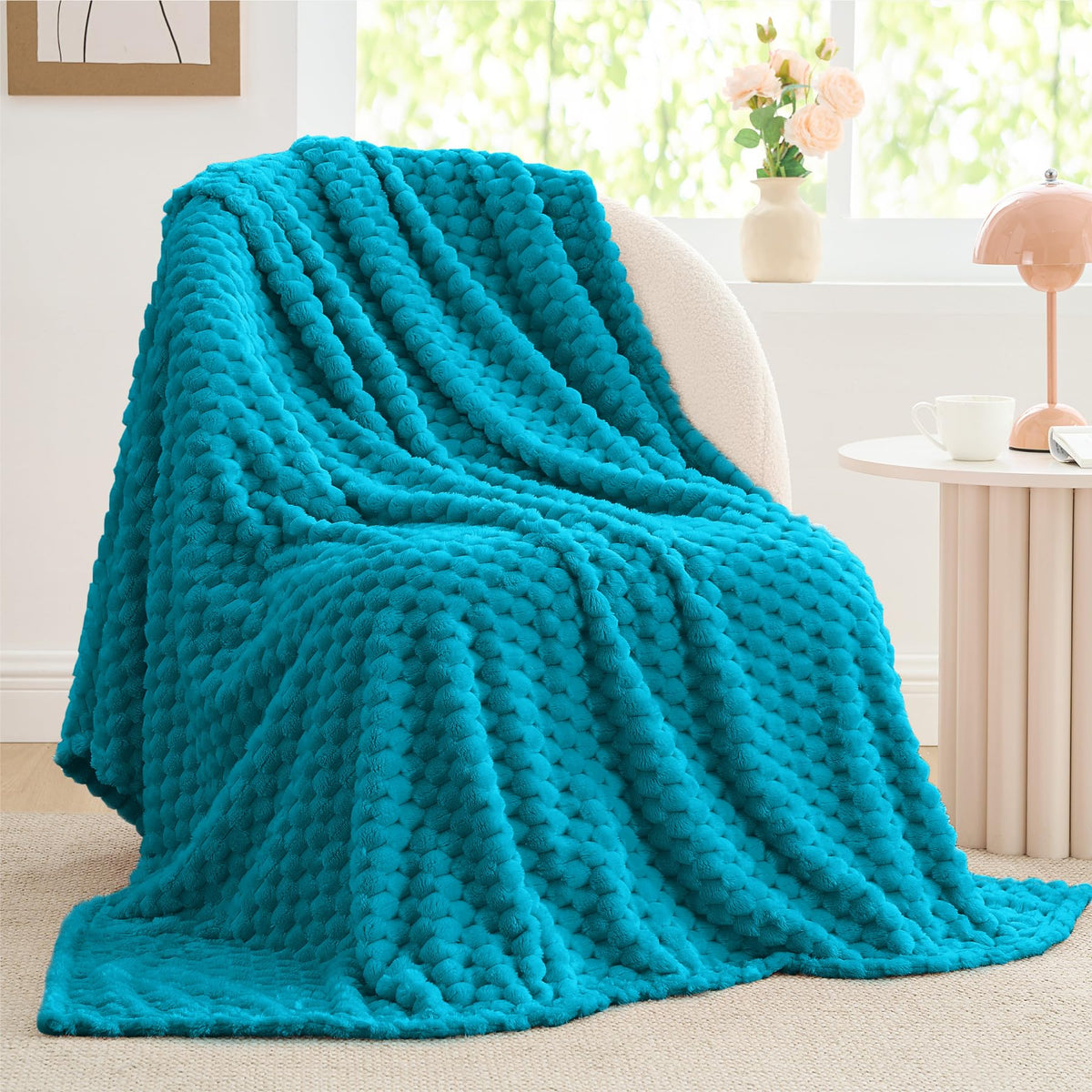 BEDELITE Pink Throw Blanket for Couch, Soft Cozy Gifts for Women, 50 * 60