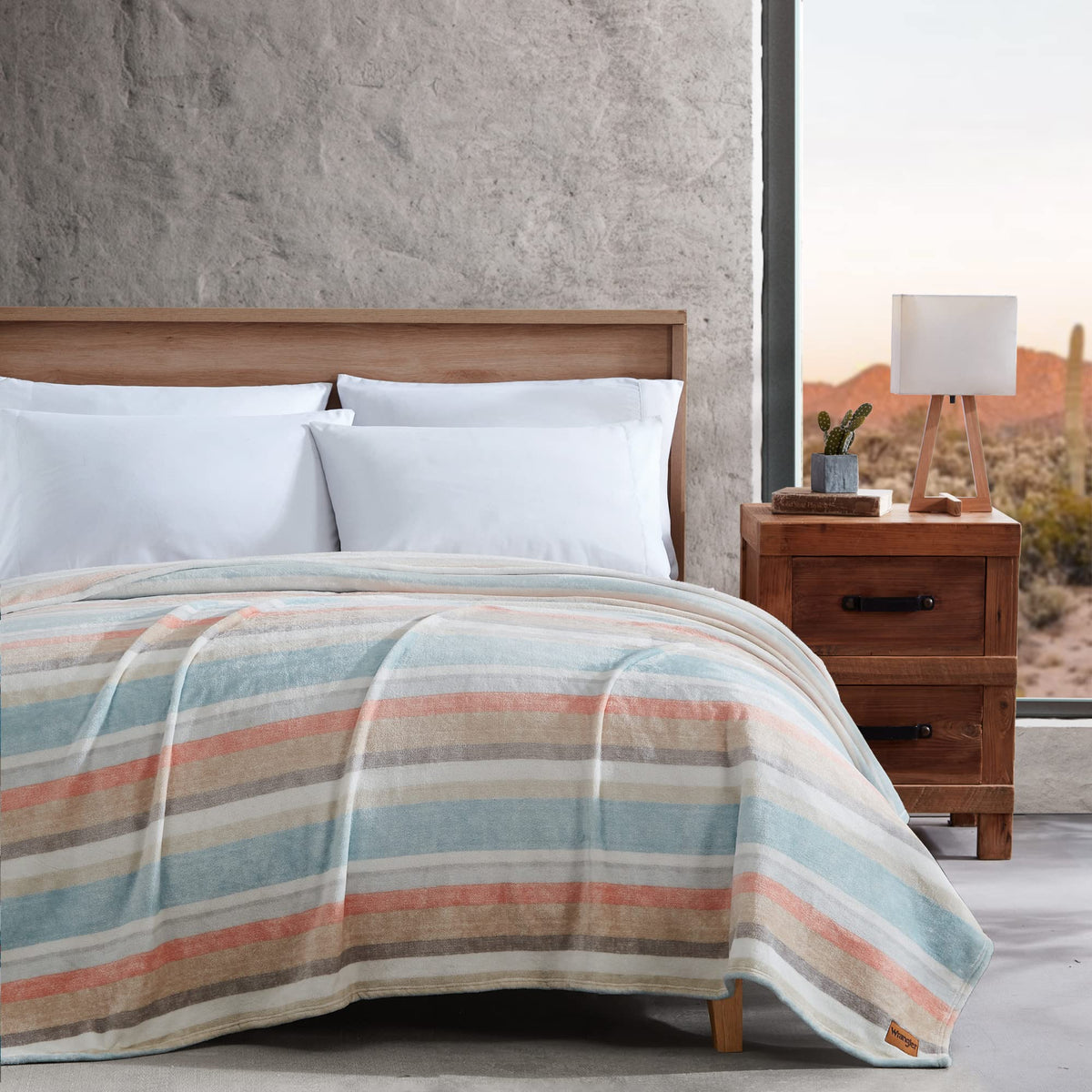 Wrangler - Ultra-Soft Plush Queen Size Blanket for Bed or Couch