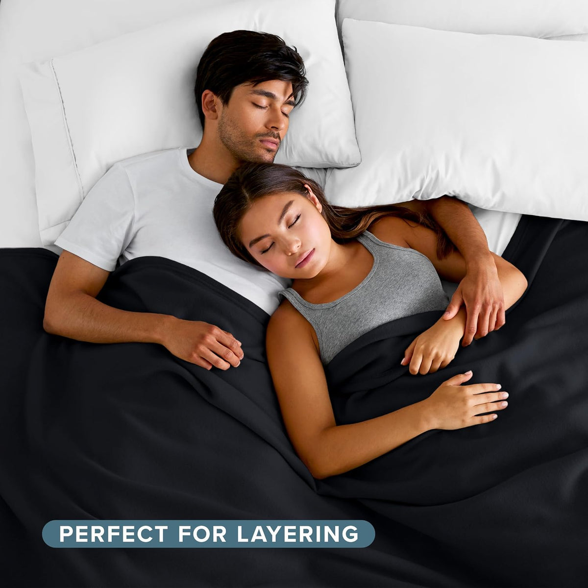 Bare Home Polar Fleece Blanket (Twin/Twin XL, Black)