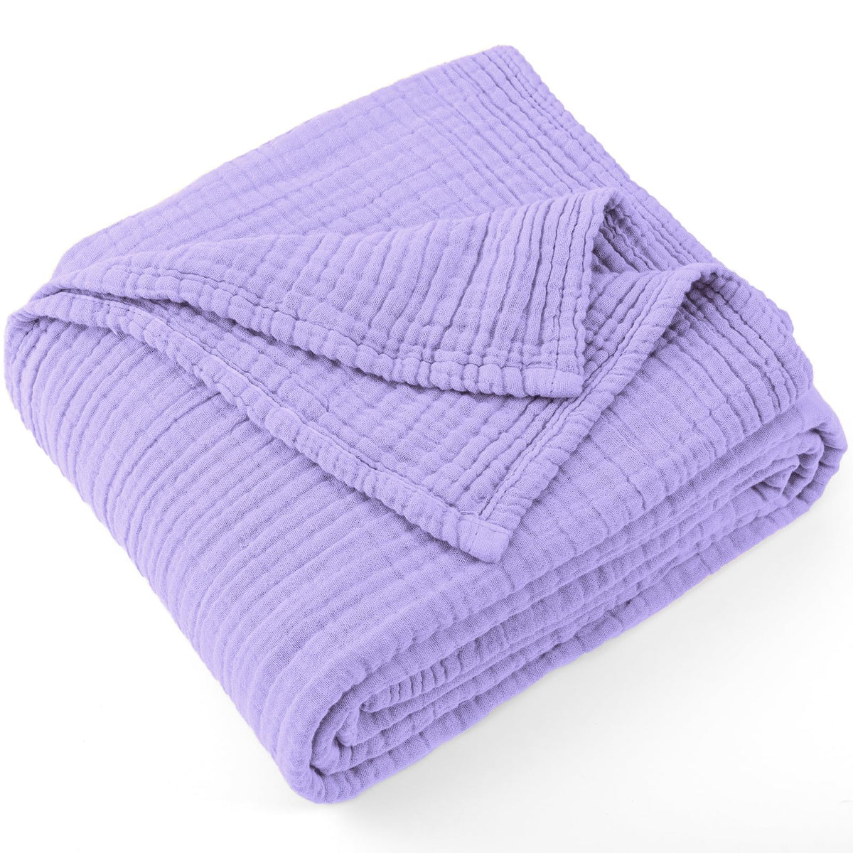 Carriediosa 100% Cotton Muslin Throw Blanket 108x 90 Summer Gauze for Adult