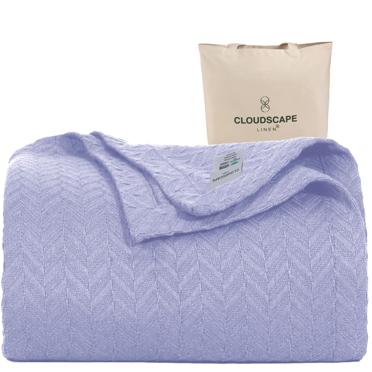 CSL Cotton Blanket King, Cooling Summer Blanket, Durable,108"x92",Dark Grey