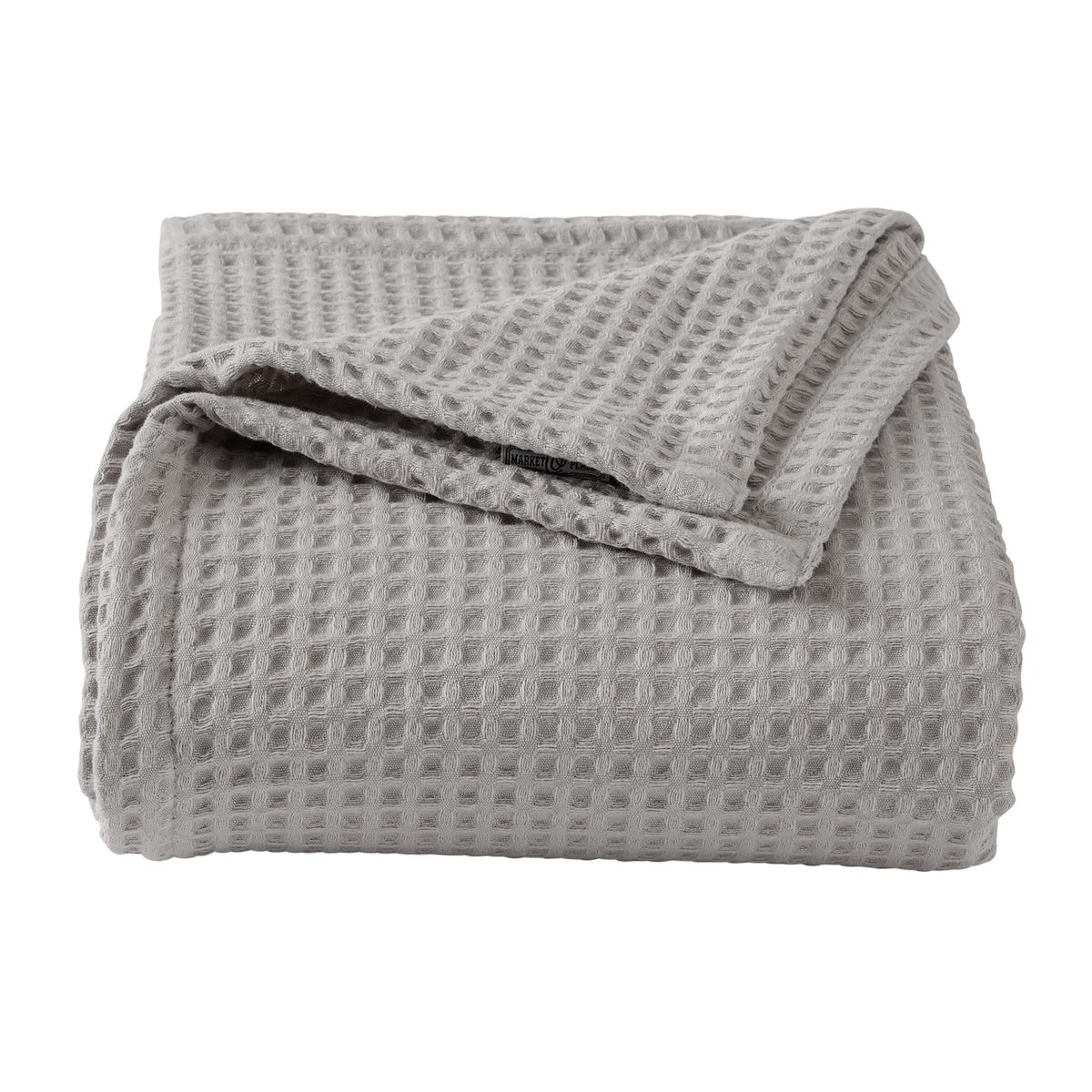 100% Cotton Waffle Weave Bed Blanket | Soft, Breathable, and Lightweight Blanket for All-Season | Perfect for Layering | Brielle Collection (Full/Queen, Linen)