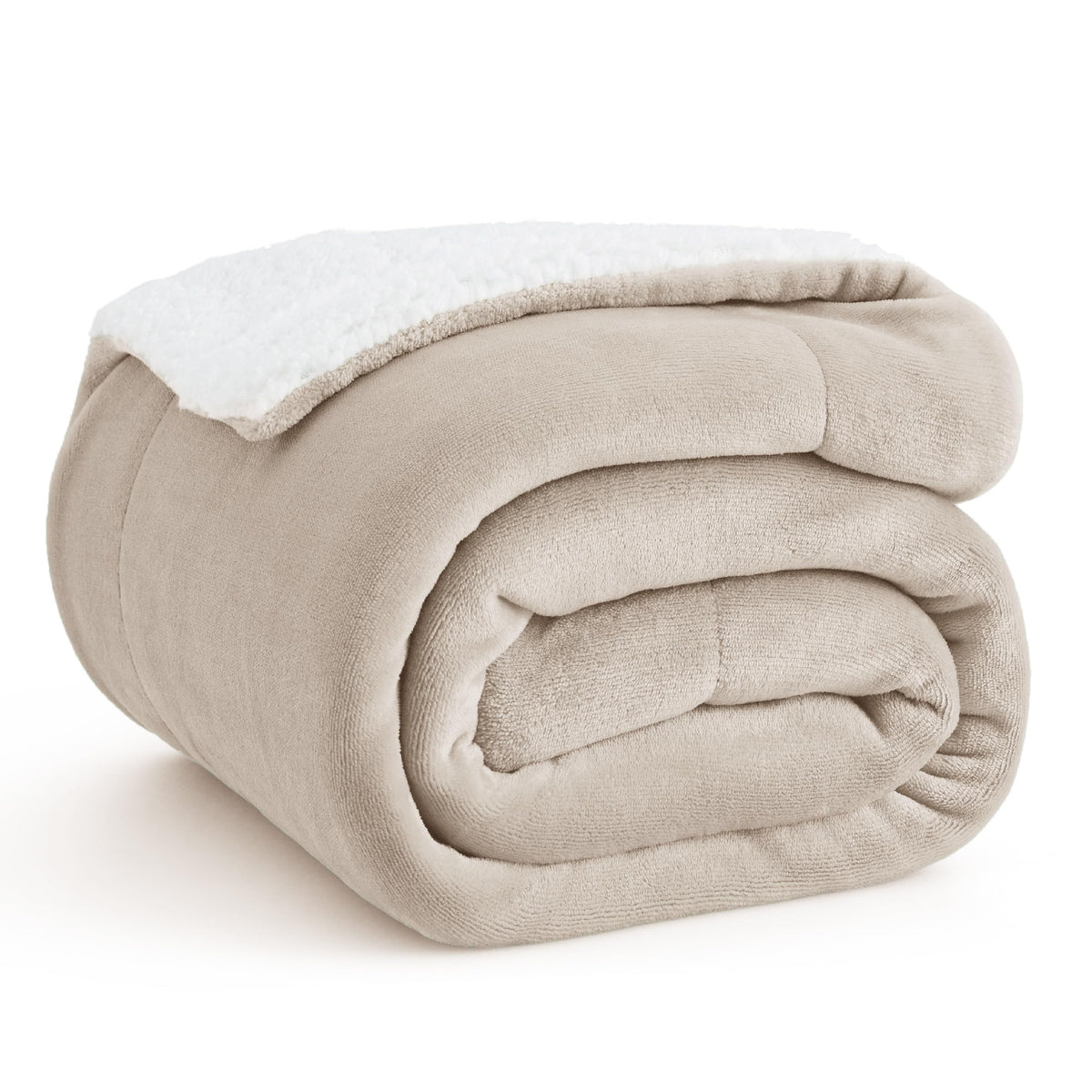 Bedsure GentleSoft Sherpa Fleece Throw Blanket for Couch, Non-Heated, Thick & Warm Cozy Comfort Blanket for Winter Fall, Soft Fuzzy Plush Throw Gifts for Women and Men, Grey, 50x60 Inches