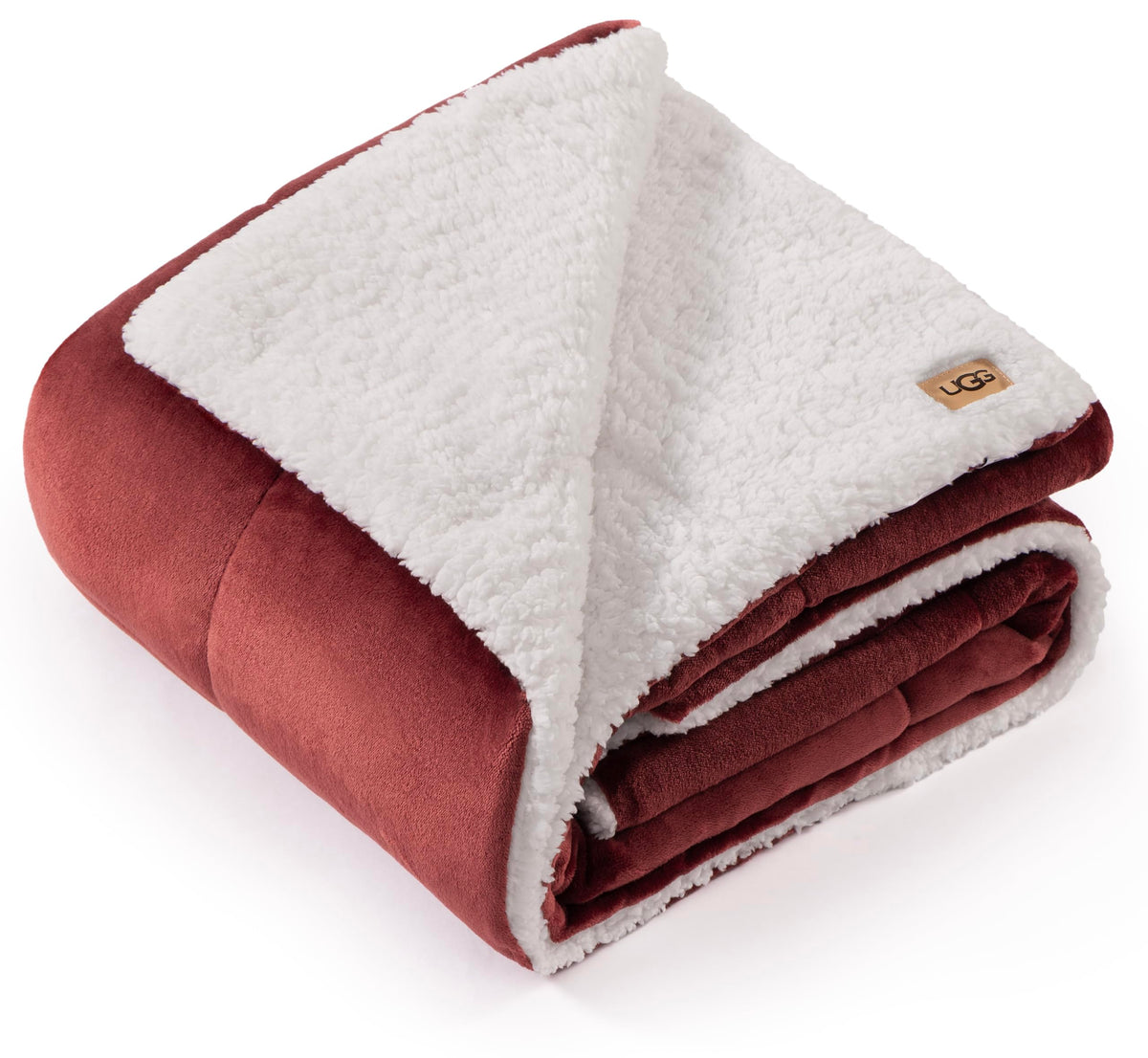 UGG Nita Throw Blanket for Couch, Plush Luxury Fleece, 50" x 70", White