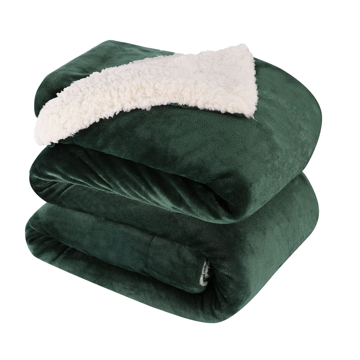 NANPIPER Warm Sherpa Blanket Queen Size for Bed, Soft Fleece for Winter, Fuzzy Plush Throw Gift for Women, Lavender 90x90 Inches